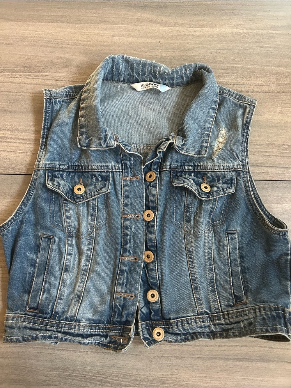 Highway Jeans Light Blue Denim Vest
